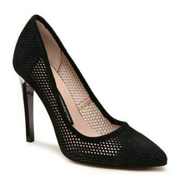 French Connection Shoes - French Connection Monet Black Suede Pumps Sz 8